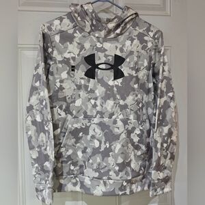 Under Armour Gray Camo Fleece Hoodie YL